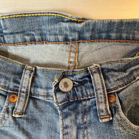 Levi’s Women Jeans 511 size W31 L32 Blue High Rise Slim Straight Leg Boot Cut - Picture 8 of 12